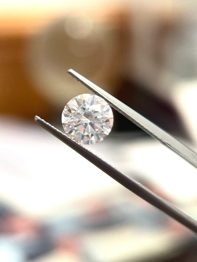 Moissanite 3ct Round GGA Certified