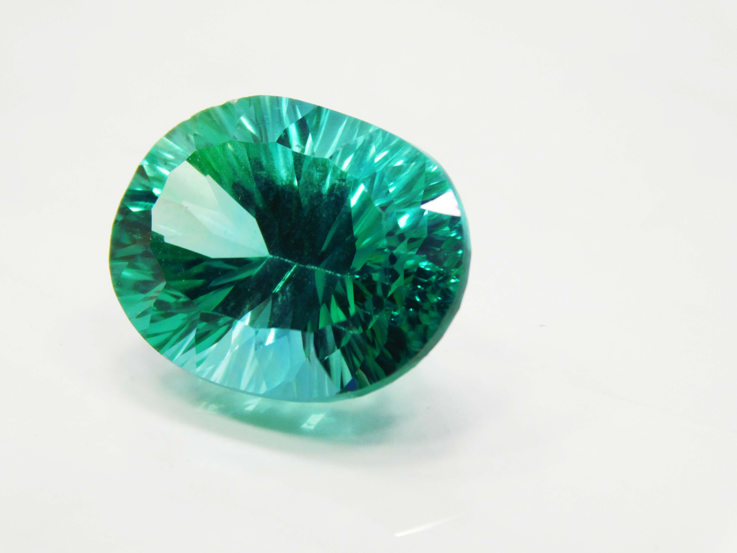24.45Ct Natural Emerald Bluish/Green Fluorite